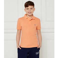 Orange Polo Shirts Polo Ralph Lauren Boys Slim Short Sleeve Shirt - Orange
