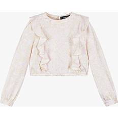 Versace Girls Silk Barocco Blouse - Pink