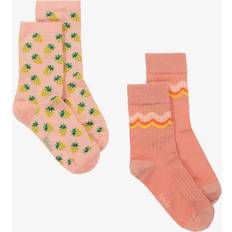 Orange Strumpor Barnkläder Molo Girls Strawberry Socks - Pink Strawberry