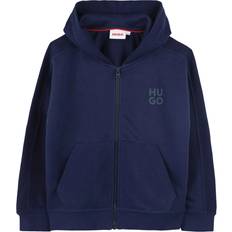 HUGO BOSS Hoodies Children's Clothing HUGO BOSS Kids' Logo Zip-Up Hoodie - Medieval Blue