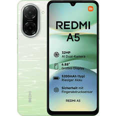 Xiaomi 64GB - Touchscreen Mobile Phones Xiaomi Redmi A5 17.5 cm Dual SIM Android 15 4G USB Type-C 3 GB 64 GB 5200 mAh Green