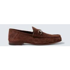 Gucci Low Shoes Gucci Horsebit 1953 Suede Loafers - Brown