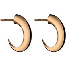 Sabre 18ct Rose Gold Plated Sterling Silver Medium Cat Claw Hoop Earrings - Rose Gold