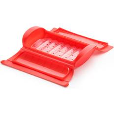 Fornetti a Microonde Lekue Lékué Vaporiera Vassoio per 1-2 Porzioni Rosso Fornetto a Microonde