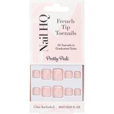 Nail HQ French Tip Toenails - 24 Pieces
