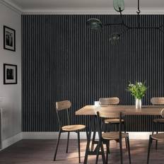 Acoustic Panels Liberty Dark Grey Immersive Acoustic 21mm Fully Finished Wall Panelling 2400x600x21