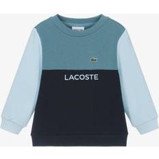 Lacoste Sweatshirts Children's Clothing Lacoste Boys Blue Cotton Colourblock Sweatshirt - Blue