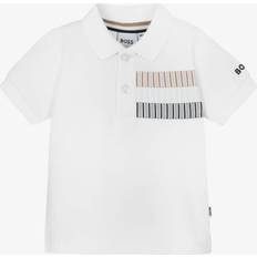 White Polo Shirts BOSS Baby Boys Piqué Polo Shirt - Bianco