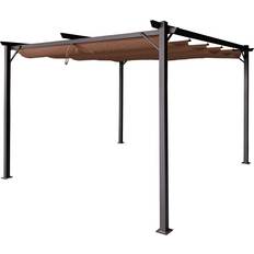 Pergola 3x4m Garden Point Brun La Palma 3x4m Garden Point Terrass Pergola