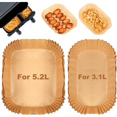 BYKITCHEN Air Fryer Liners for Tefal 5.2L 3.1L 100 pcs