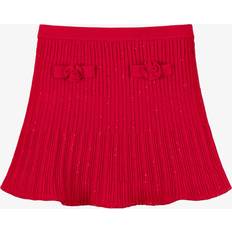 Red Skirts Children's Clothing Self-Portrait Girls Sparkly Red Viscose Knit Skirt - 5-6 year