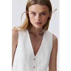 Kostymväst H&M Dressad Kostymväst - Vit
