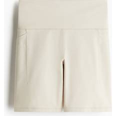 H&M Pocket-Detail Sports Cycling Shorts - Beige
