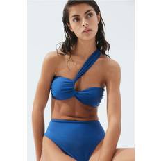 Recycled Materials Bikini Tops H&M Padded Bandeau Bikini Top - Blue