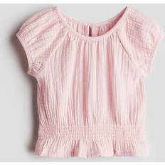 Babies Blouses & Tunics Children's Clothing H&M Baby Cotton Muslin Top - Pink