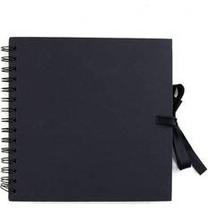Hobbycraft Spiral Bound Black Scrapbook 12 x 12 Inches