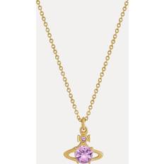 Vivienne Westwood Reina Pendant Necklace - Gold/Violet