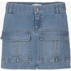 Blue Skirts Children's Clothing Chloe Chloé Girls Blue Denim Skirt - Blue
