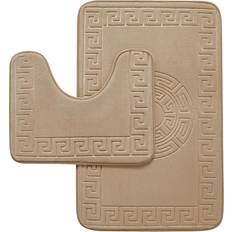 Rectangle Bath Mat 2 Piece Set 50 cm W