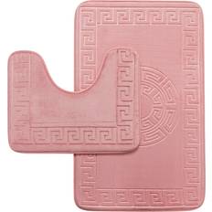 Rectangle Bath Mat 2 Piece Set 50 cm W
