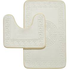 Rectangle Bath Mat 2 Piece Set 50 cm W