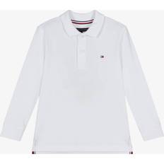 Tommy Hilfiger Pikétröjor Tommy Hilfiger Boys Cotton Polo Shirt - White