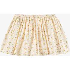 Beige Skirts Children's Clothing Bonpoint Girls Ivory Cherry Print Cotton Skirt - Ivory