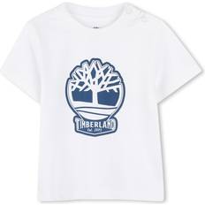 Timberland Boys Tree Logo T-Shirt - White/Blue