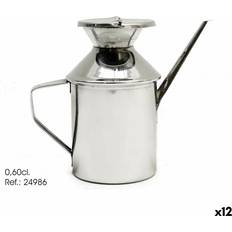 Kinvara 2056/BIG Silver Stainless Steel Cruet 500 ml Oil- & Vinegar Dispenser