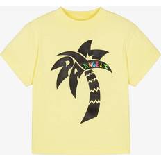 Palm Angels Boys Yellow Cotton Tree T-Shirt - 4 year
