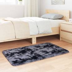 Ivy Bronx Shaggy Rug High Pile NAVARRA Dark Polyester 60 x 100 cm Grey