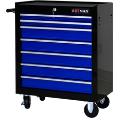 Bed Bath & Beyond 7 Drawer Rolling Tool Cart Lockable Steel Tool Chest with Wheels