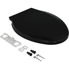 Belfry Bathroom Leite Soft Close Elongated Toilet Seat Black