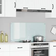 Stänkskydd vidaXL Köksskydd Vit 110x50x0,6 cm Härdat Glas Stänkskydd