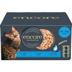 Encore 100% Natural Wet Cat Food Multipack Fish Selection 70g Tin