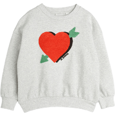128/134 Sweatshirts Børnetøj Mini Rodini Sweatshirt - Arrowed Heart - Gråmeleret