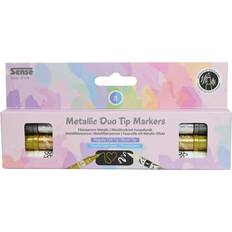 Adlibris Sense Metallisk Duo Tip Marker 3 st