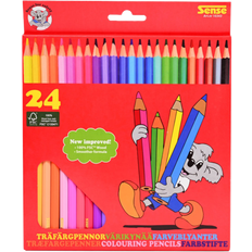 Sense Träfärgpennor 24-Pack Flerfärgad