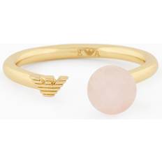 Emporio Armani Gold-Tone Brass Center Focal Ring