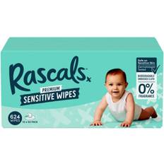 Wipes & Washcloths Rascals Premium Sensitive Wipes 12 x 52