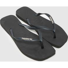 Havaianas slim square Havaianas Slim Square Logo Metallic - Black
