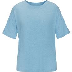 Dame - Skind Skjorter s.Oliver Shirts - Blå-Meleret