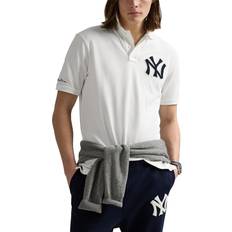 Unisex Polo Shirts Polo Ralph Lauren Yankees Shirt - Deck Wash White