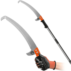 Garden Saws Walensee WaLense Pruning Saw Manual Pole Saw 17 in Steel Blade 14ft