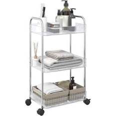 VidaXL Trolley Tables vidaXL Storage 3-Tier Transparent 37 x 28 x 68 cm Trolley Table