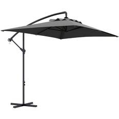 OutSunny Grey Crank Handle Cantilever Banana Parasol 3 x 2m 3m