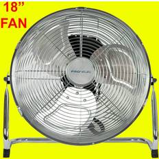 Pro Elec 18" chrome high velocity industrial 3 speed free standing large gym fan