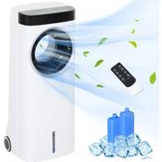 Homcom Portable Air Cooler Homcom Evaporative Air Cooler 6.5L 4-in-1 Bladeless Portable