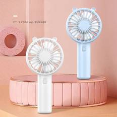 White Hand Held Fans Yuyongzhi Portable Handheld Fan USB Rechargeable White