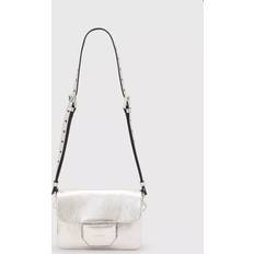 AllSaints Jupiter Metallic Crossbody Bag - Silver
